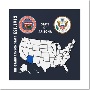 State of Arizona Posters and Art